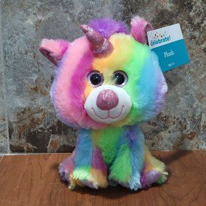 Rainbow Unicorn Bear Plush Celebrate Walmart 2019